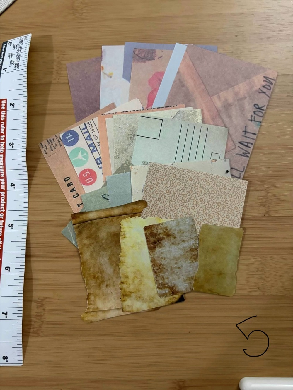 Assorted Brown Vintage-Style Paper Ephemera Pack for Crafts